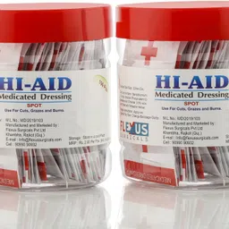 hi-aid FIRST AID ROUND BANDAGE(PACK OF 200) Adhesive Band Aid-picture-41