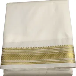 Ishrattextile Traditional Men Paithani Silk Dhoti 4.15 Mtr Woven Men Dhoti image 2