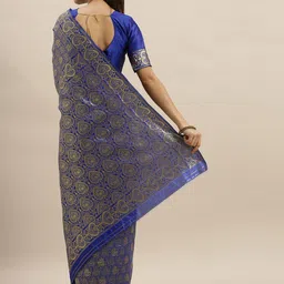 Mitera Woven Design Zari Kanjeevaram Saree image 3