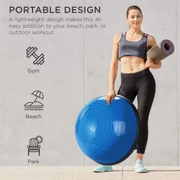 dr. pen Yoga bosu Half Ball Dome Balance Trainer Fitness Strength With Pump Gym Ball Gym Ball image 3