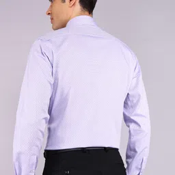 raymond Men Slim Fit Self Design Formal Shirt image 4