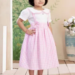 Aarika Checked Pinafore Dress image 4