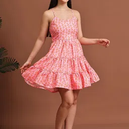 CORSICA Print Fit & Flare Dress image 2