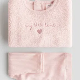 H&M 2-Piece Teddy & Jersey Set image 2