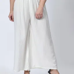 MAURYA Women Wide Leg Palazzos-image-99