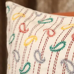 Crown of Poppies Multicoloured Velvet Square Cushion Covers image 2