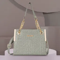 FOMMIL Structured Tote Bag With Quilted-picture-42