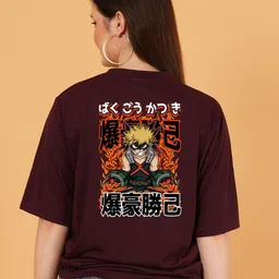 Moda Rapido Women Graphic Printed Round Neck Cotton Oversized T-shirt image 5