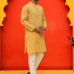 Anouk Rustic Men Regular Kurta with Pyjamas-picture-8