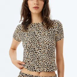 Koton Women Animal Printed Night suit-image-95