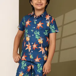 Enciger Boys Printed Short Sleeves Shirt & Shorts-picture-40