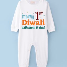 BLUSHES Kids Diwali Printed Full sleeve Pure Cotton Romper-picture-15
