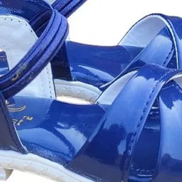 NEW LATEST Girls Leather Blue Sling Back Flats-image-38