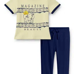 Chhota Bheem Girls Printed Short Sleeves T-Shirt With Trousers-image-22