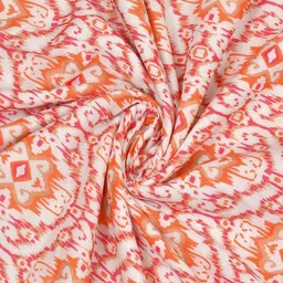 UNIQCHOICE Pink & Orange Colored Printed Mulmul Cotton Mild Winter 120GSM Single Bed Dohar image 2