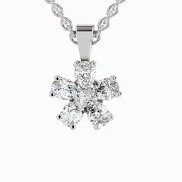 Sparkles Lab Grown Diamond 1.26 Carat Flower Pendant for Women image 2