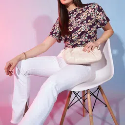 DressBerry Print Flared Sleeve Top image 2