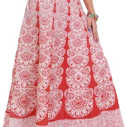 Exotic India Printed Wrap Maxi Skirts image 2