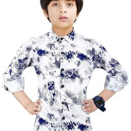 MADE IN THE SHADE Unisex Kids Floral Printed Casual Shirt-picture-1