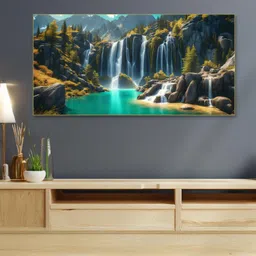 nestroots Green & White 1 Piece Canvas Other Wall Paintings-image-26