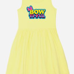 YK Disney Girls Typography Print Fit & Flare Knee Length Dress-picture-29