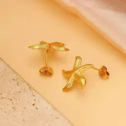 Estailo fashion Gold Plated Animal Shaped Studs image 2