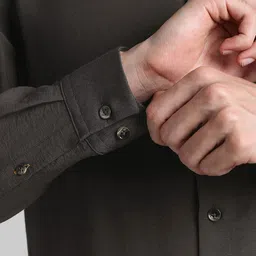 SIMON CARTER LONDON Spread Collar Long Sleeves Slim Fit Casual Shirt image 5