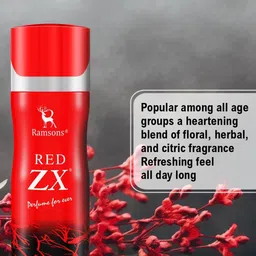 Ramsons Men Set Of 2 Red ZX Long Lasting Deodorant Spray - 200 ml Each image 4