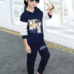 FastColors Boys Navy Blue Clothing Set image 2