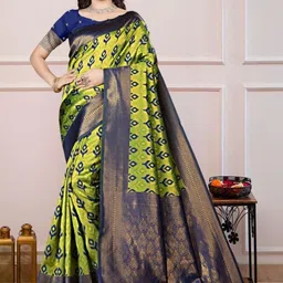 Vmdesigns Ethnic Motifs Zari Art Silk Handloom Banarasi Saree-picture-48