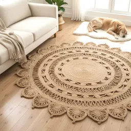 raj international 152 cm X 152 Wool Area Rug-picture-15