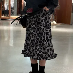 LULU & SKY Girls Printed Midi Straight Skirts image 2