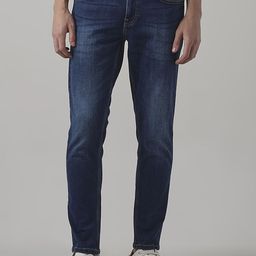 Mufti Men Slim Fit Mid-Rise Light Fade Acid Wash Stretchable Jeans-picture-16