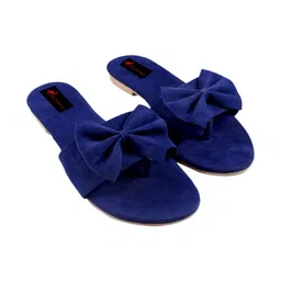 Red Flamingo Women Open Toe Flats with Bows image 3