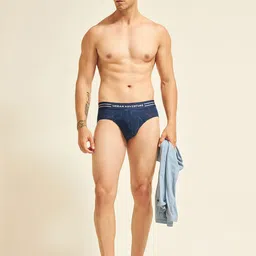 URBAN ADVENTURE Printed Ultra Soft Basic Briefs 1UAM-014-P(NAVY) image 4