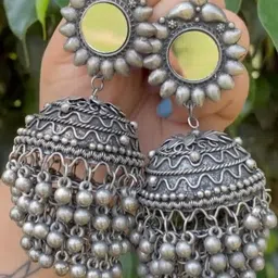ISLANA Circular Jhumkas Earrings image 2
