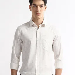 Arrow Men Windowpane Checks Checked Semiformal Shirt-picture-31