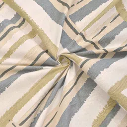 Myntra Elegant Homes Grey Melange Geometric 300 TC Fitted King Bedsheet Set-2.5mX2.25m image 2