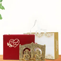 INTERNATIONAL GIFT Occasional Gift Set Gold-Toned Lord Ganesha Religious Idol Showpiece-image-34