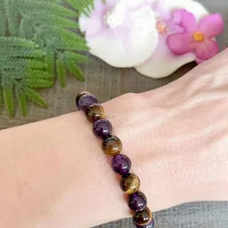 Divine souvenirs Unisex Artificial Beaded Elasticated Bracelet-picture-14