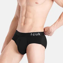 FCUK 2-Pcs Cotton Ultra Soft Hipster Briefs PARKROYAL-BJET BLACK-DARK SAPPHIRES image 3