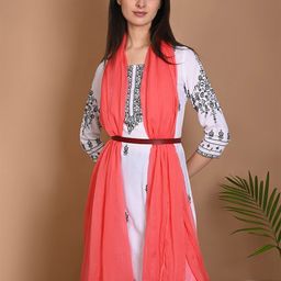 Dupatta Bazaar Women Solid Chiffon Dupatta-picture-11