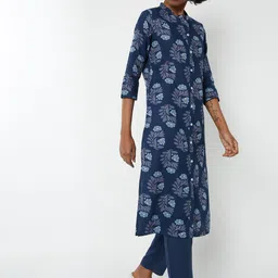 max Women Ethnic Motifs Printed Regular Kurta with Trouser image 3