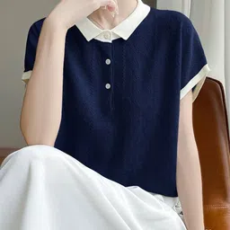 Mast & Harbour Self Design Polo Collar Regular Fit T-shirt image 4