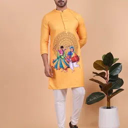 NAMASKAR Men Embroidered Kurta-image-67