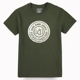 Gini and Jony Boys Typography Printed Round Neck Cotton T-shirt-picture-24