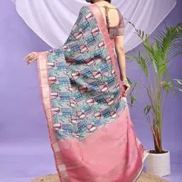 SHIVAM FABRICS Ethnic Motifs Handloom Saree image 3