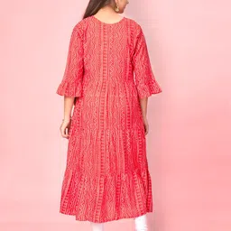 BAESD Girls Ethnic Motifs Printed Flared Sleeves Kurta image 5