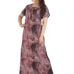 TRUNDZ Maroon Nightdress image 2