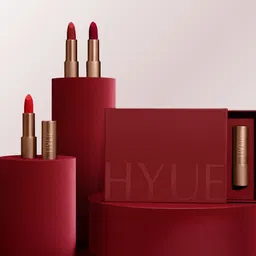 HYUE Set Of 3 Long Lasting Velvette Matte Lipstick - 4.2 g Each - Red Hot Riot & Mulberry-picture-15